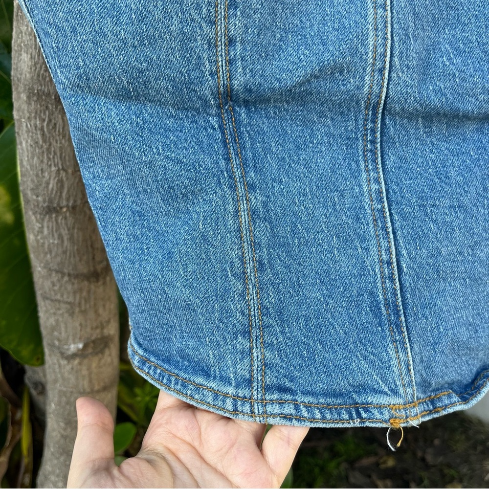 NWT Zara The Sculpted Denim Bodice Corset Top. - Picture 6 of 12